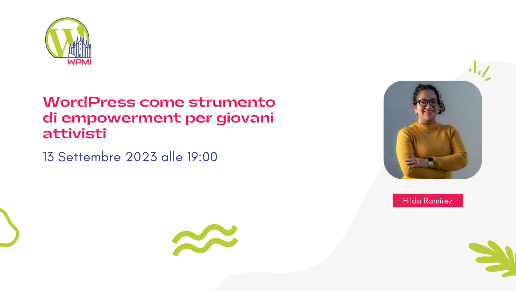 WordPress Meetup Milano Settembre 2023: WordPress come strumento di empowerment per giovani attivisti